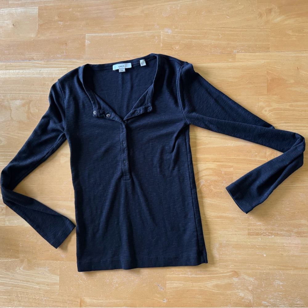 Vince Black Henley Women’s S